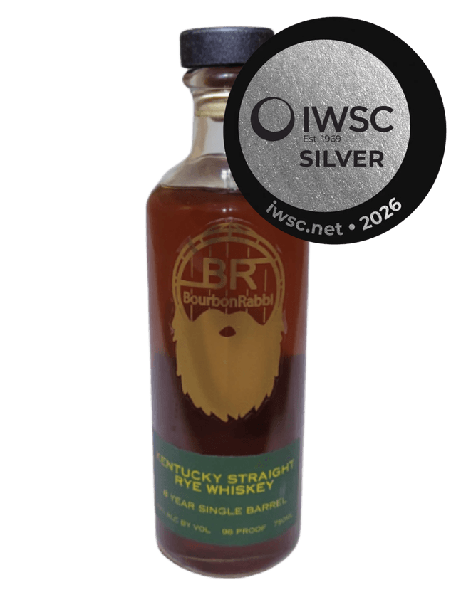IWSC Winner BourbonRabbi 8yr Rye Whiskey